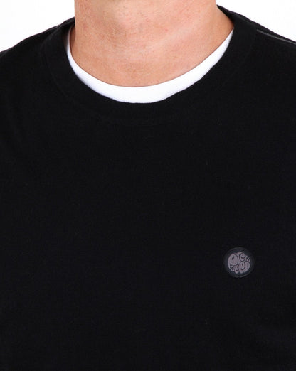 Pretty Green Hinchcliffe Crew Neck Jumper Black