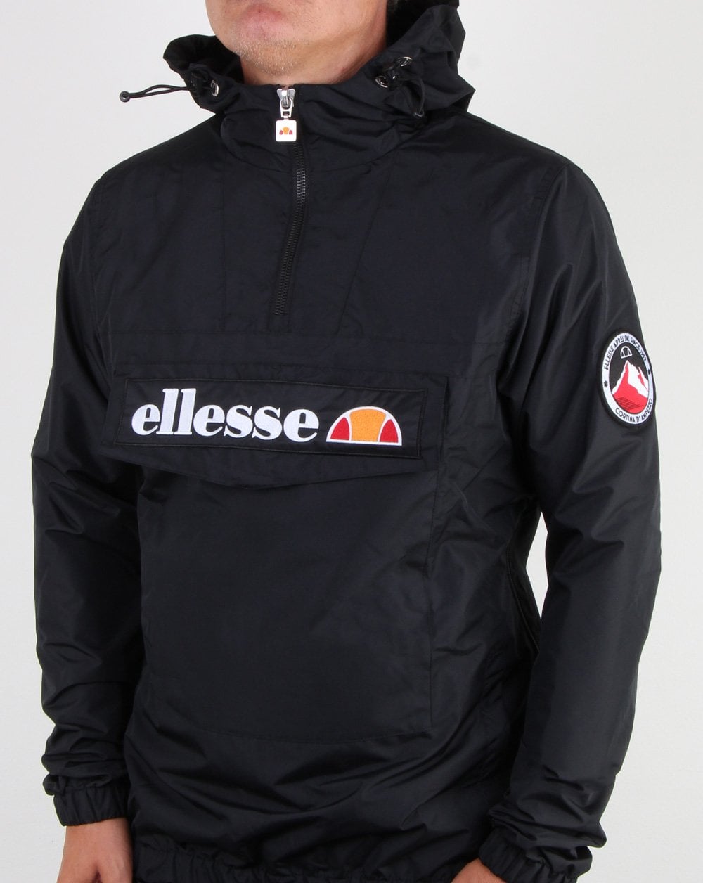 Ellesse Quarter Zip Jacket Black