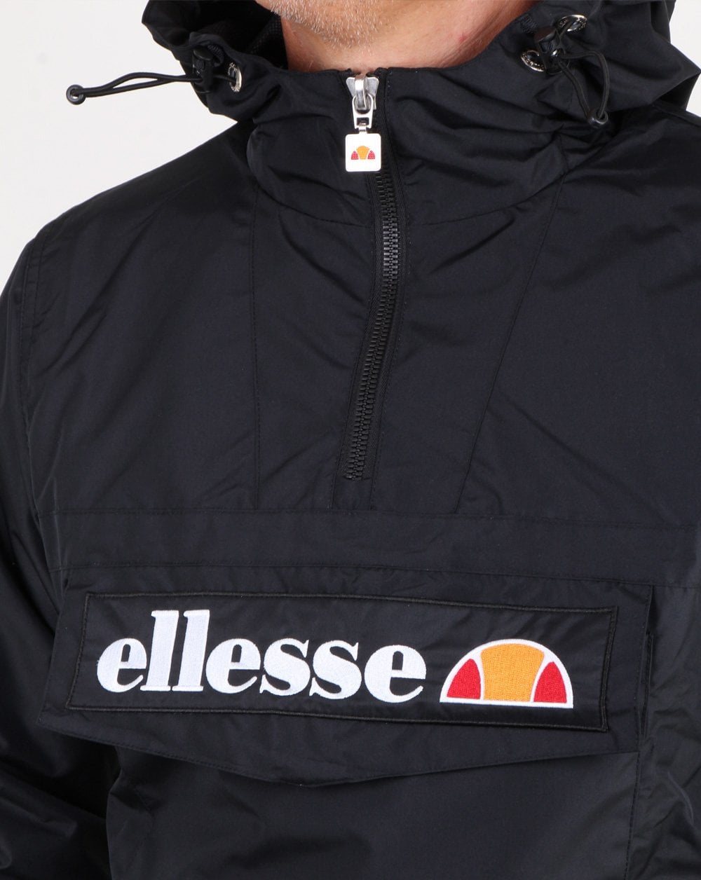 Ellesse Quarter Zip Jacket Black