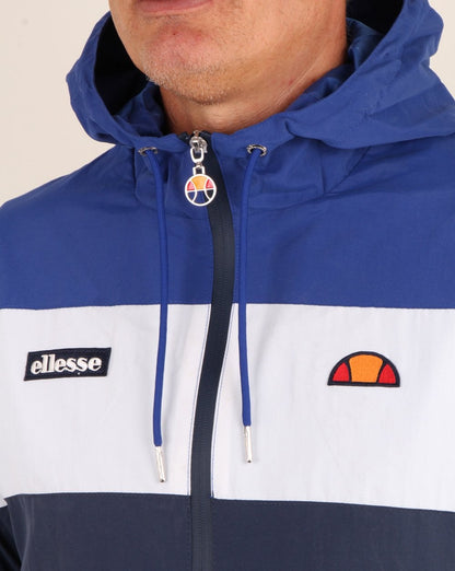 Ellesse Block Hooded Track Jacket Blue/White/Navy