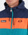 Ellesse Block Hooded Jacket Navy/Orange/Green