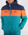 Ellesse Block Hooded Jacket Navy/Orange/Green