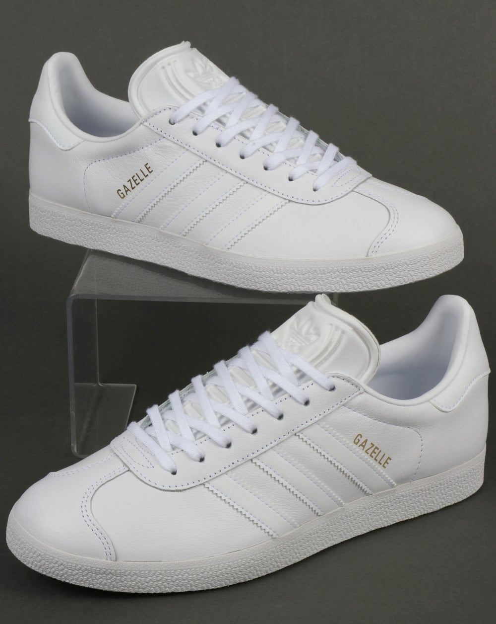 Adidas Gazelle Leather Trainers in White