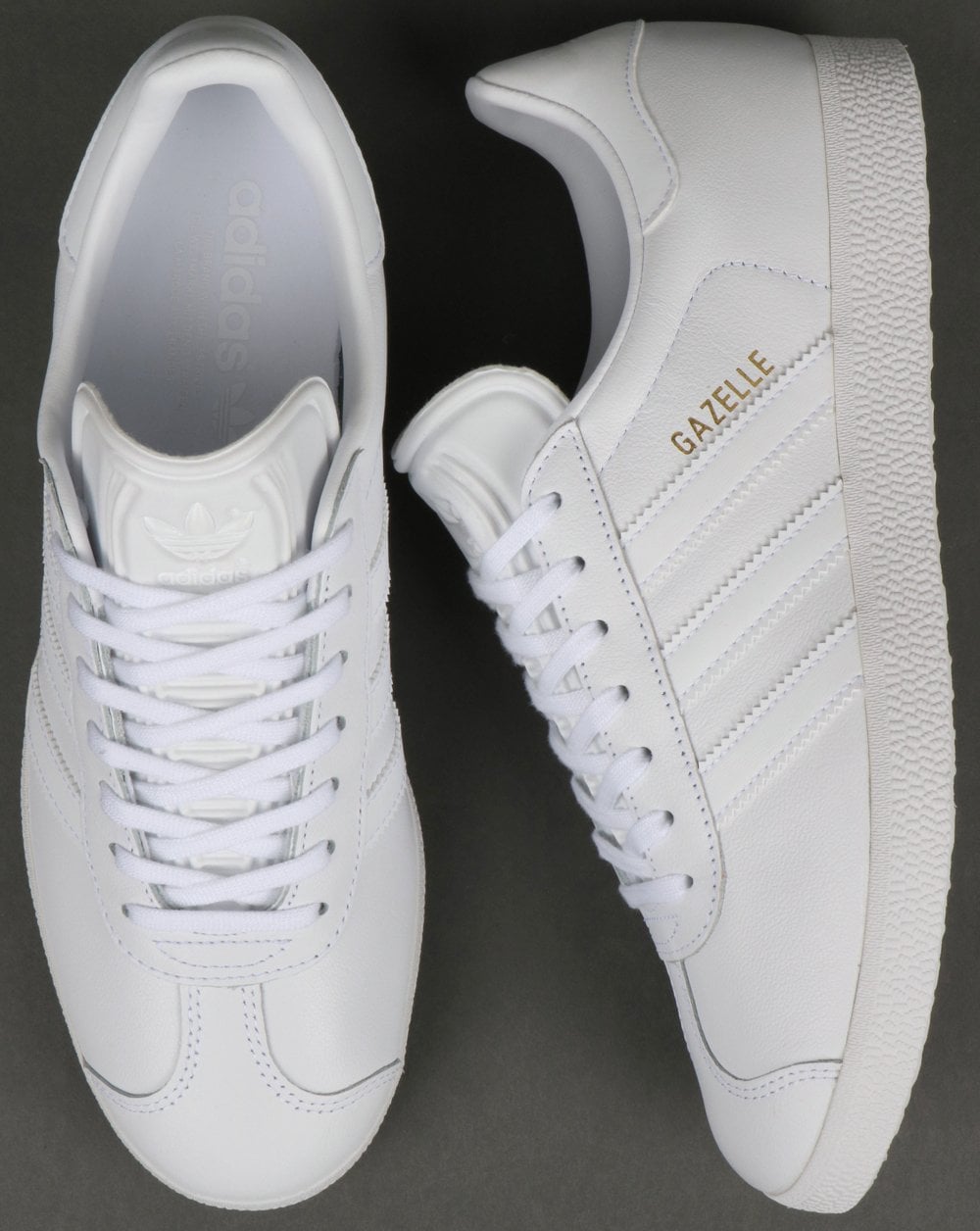 Adidas Gazelle Leather Trainers in White