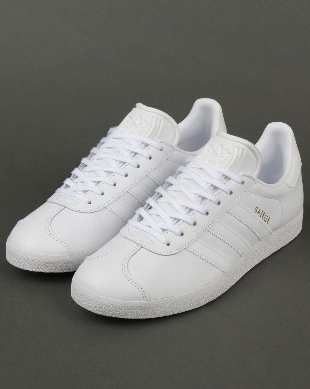 Adidas Gazelle Leather Trainers in White