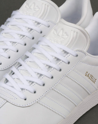 Adidas Gazelle Leather Trainers in White