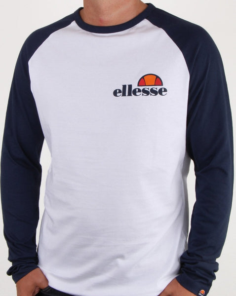 Ellesse Thero Long Sleeve T Shirt White/navy