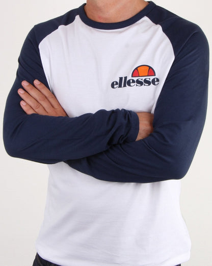 Ellesse Thero Long Sleeve T Shirt White/navy