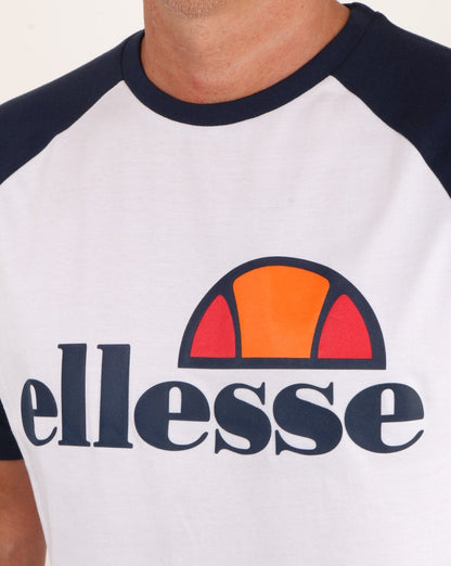 Ellesse Contrast T Shirt White/navy
