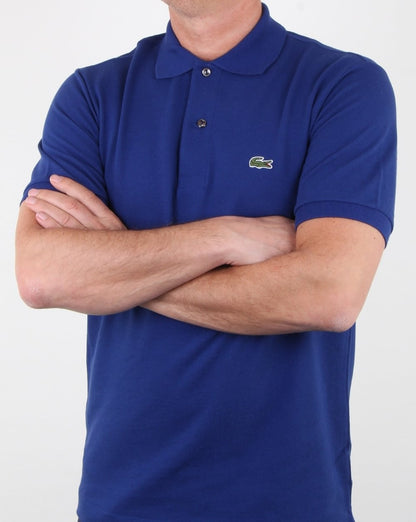 Lacoste Classic Two Button Polo Shirt Ocean Blue