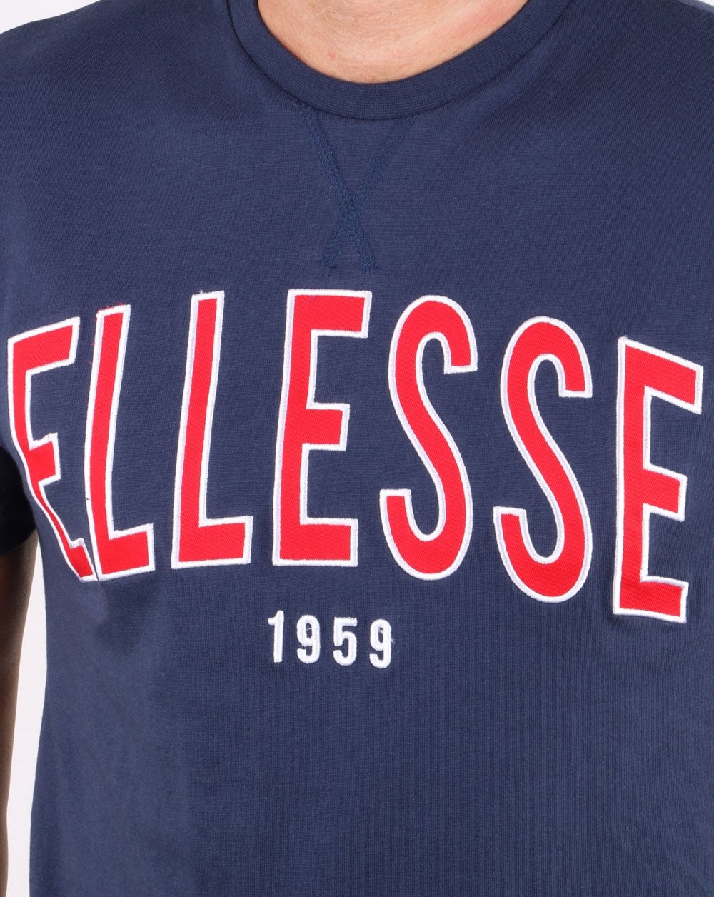 Ellesse 90's Outline T Shirt Navy