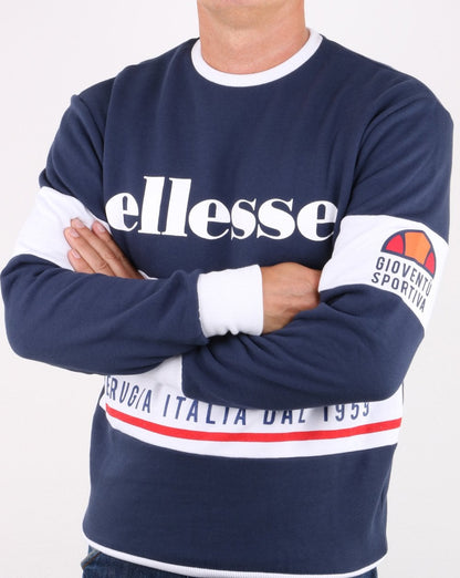 Ellesse Archive Crew Sweat Navy