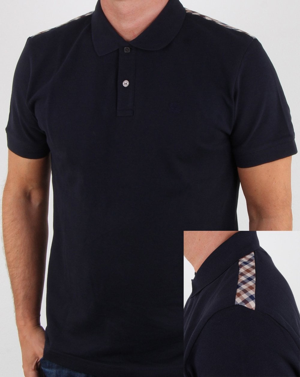 Aquascutum Hill Polo Shirt Navy
