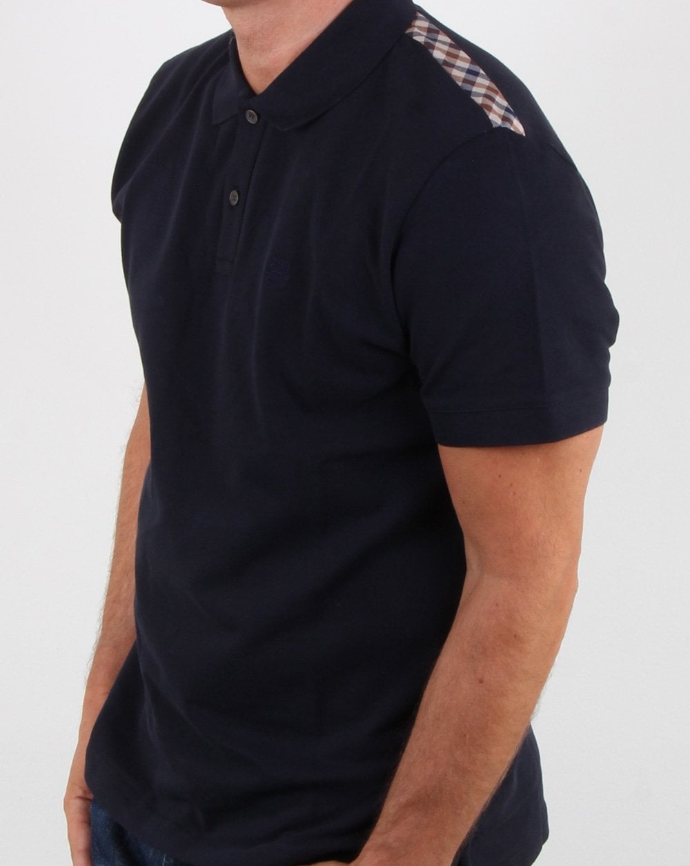 Aquascutum Hill Polo Shirt Navy