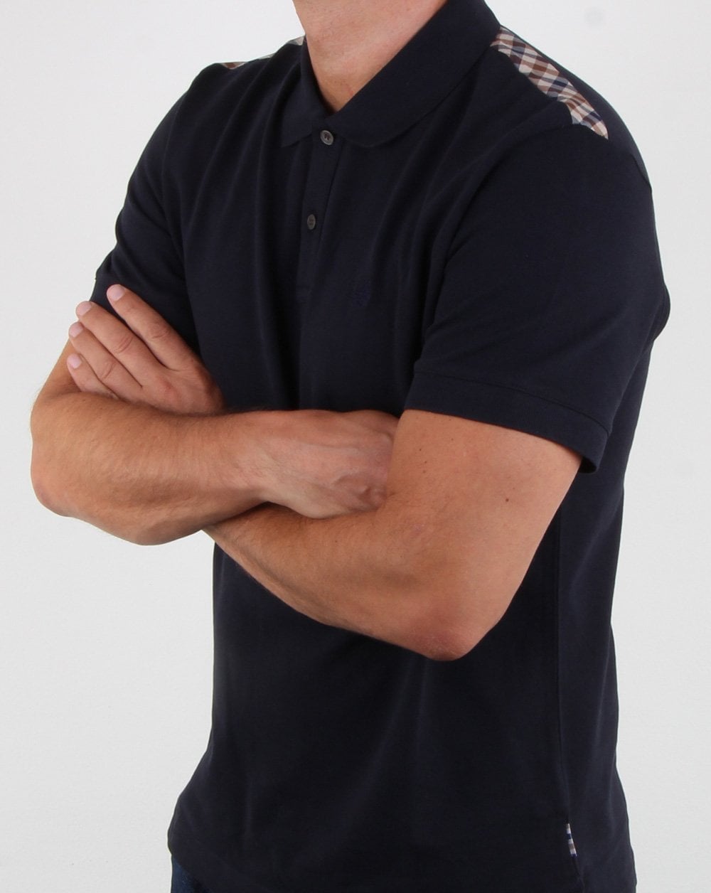 Aquascutum Hill Polo Shirt Navy