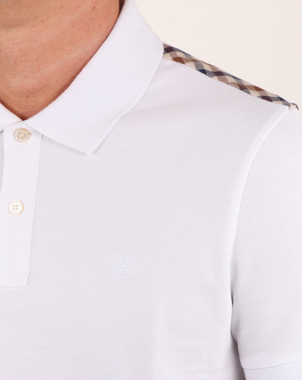 Aquascutum Hill Polo Shirt White