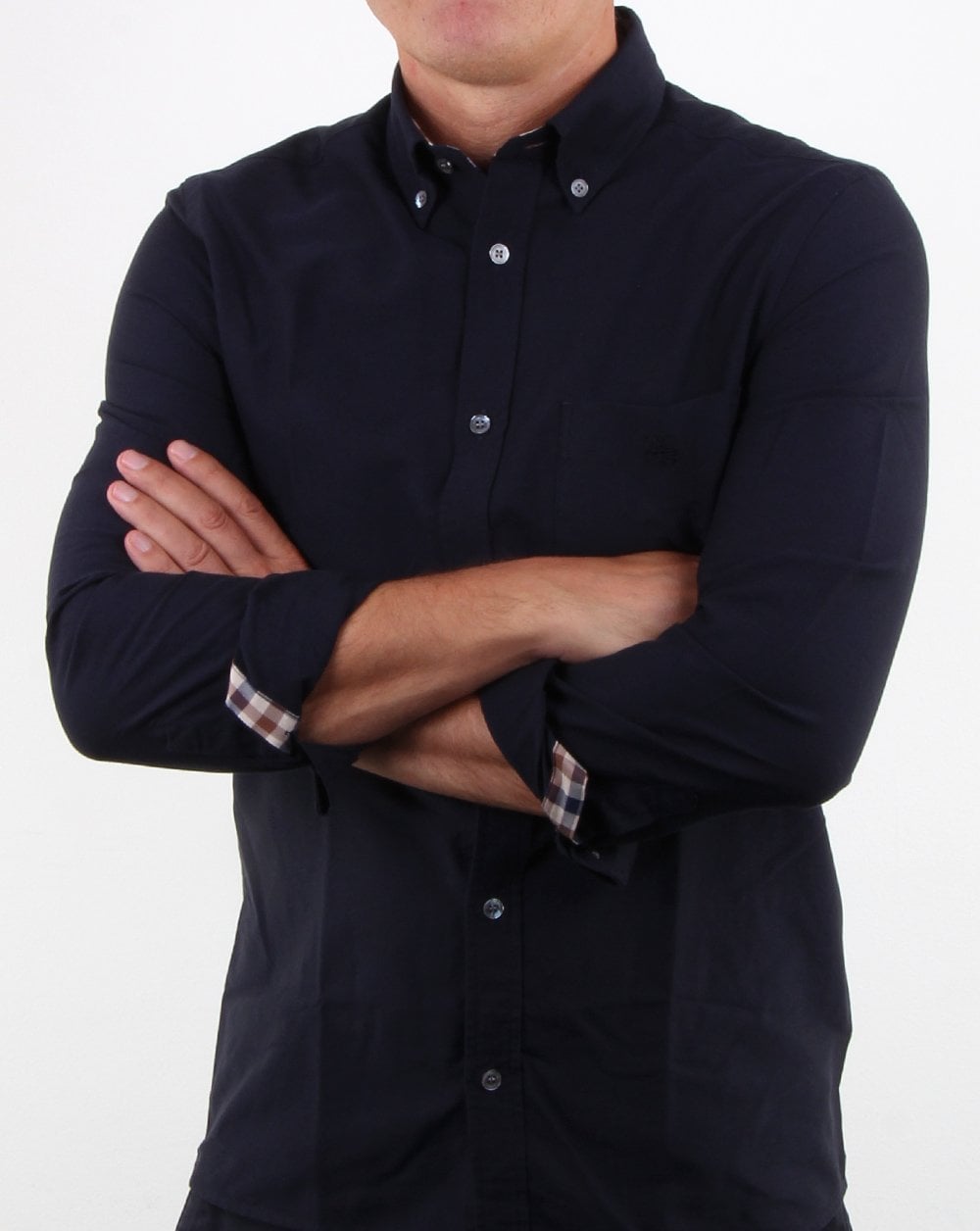 Aquascutum Bevan Oxford Shirt Navy
