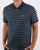 Lacoste Striped Polo Shirt Meridian Navy Blue
