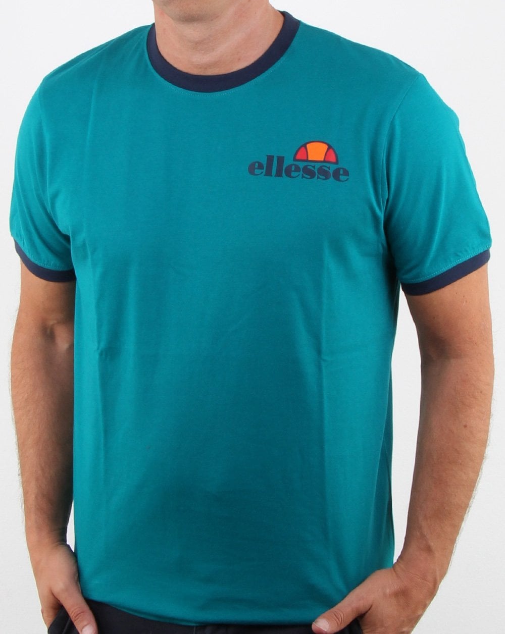 Ellesse Ringer T Shirt Fanfair Green