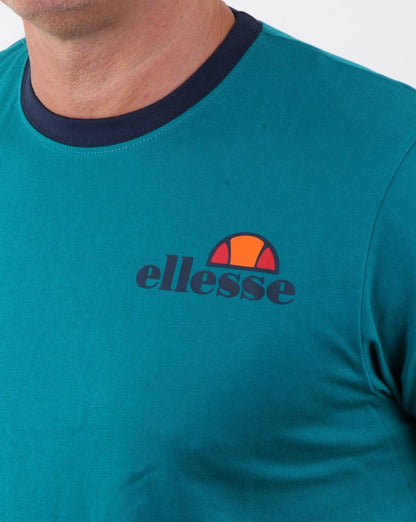 Ellesse Ringer T Shirt Fanfair Green