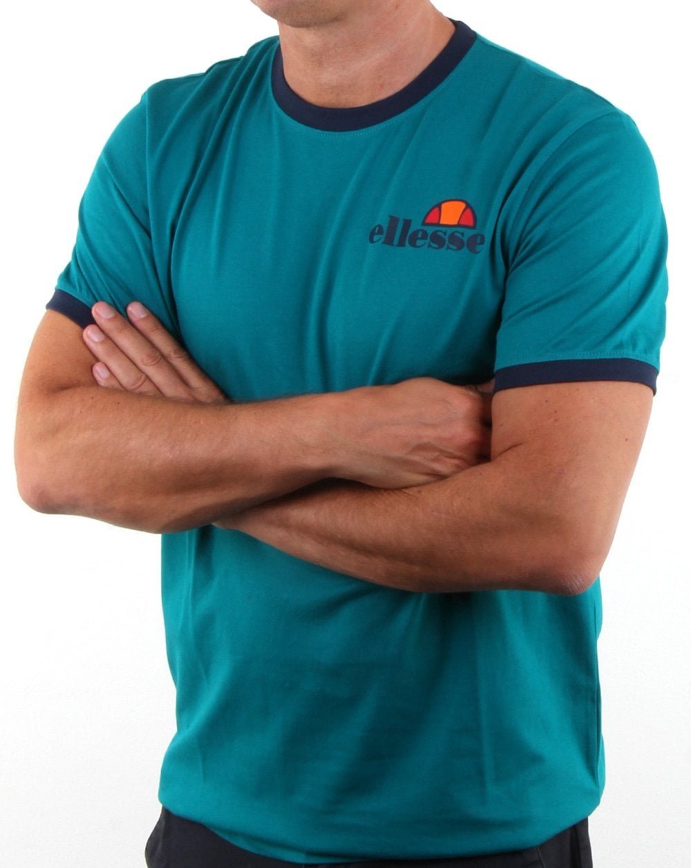 Ellesse Ringer T Shirt Fanfair Green