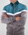 Fila Vintage Harry Velour Track Top Charcoal/Atlantic Deep Blue