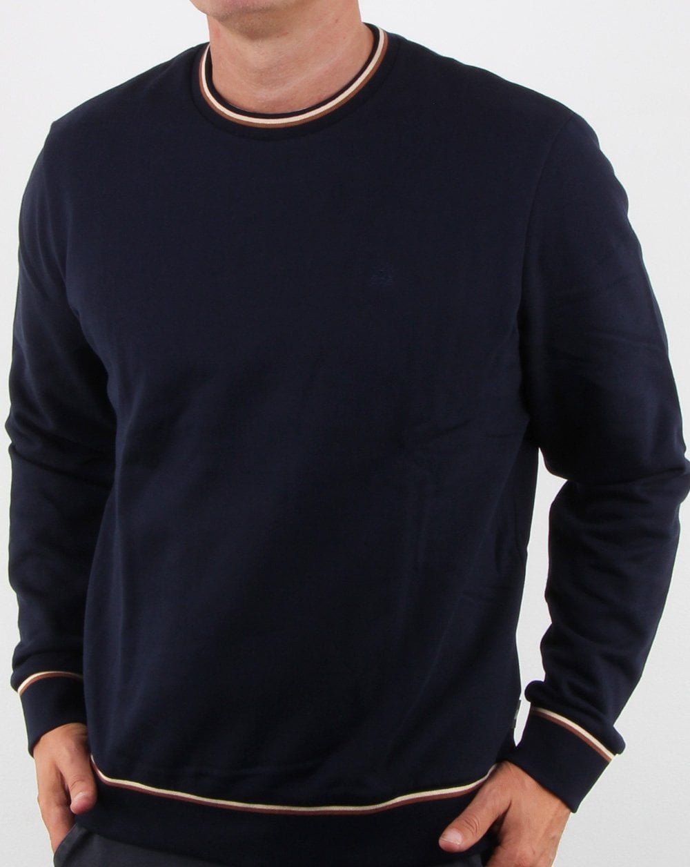 Aquascutum Wallace Long Sleeve Sweatshirt Navy