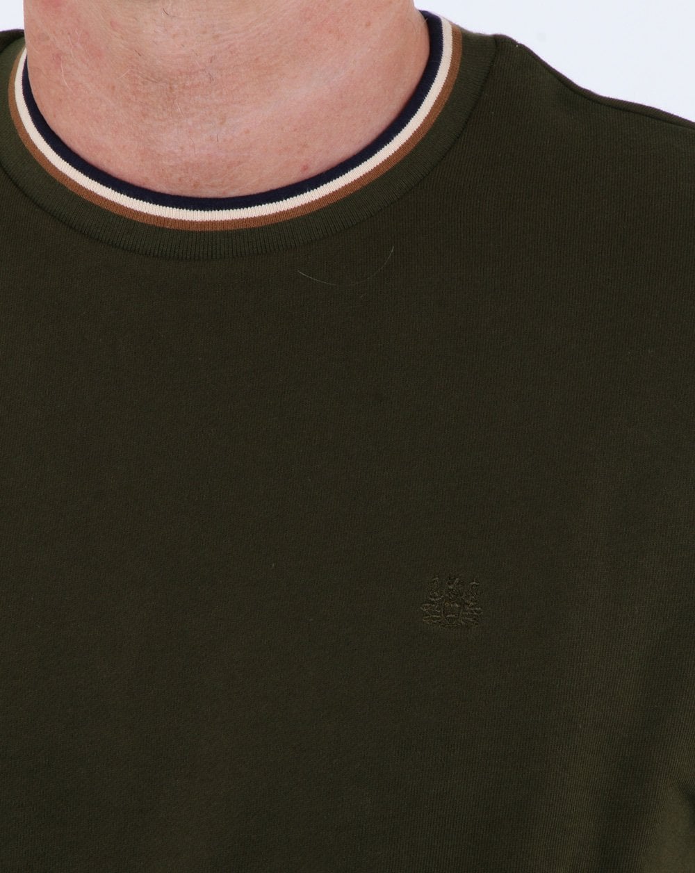Aquascutum Wallace Long Sleeve Sweatshirt Military Green