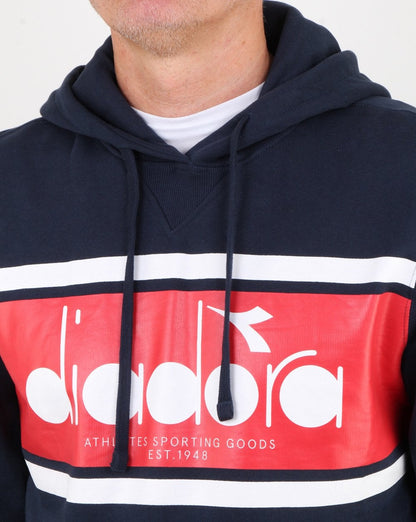 Diadora Spectra Hoodie Blue Denim/white/Red