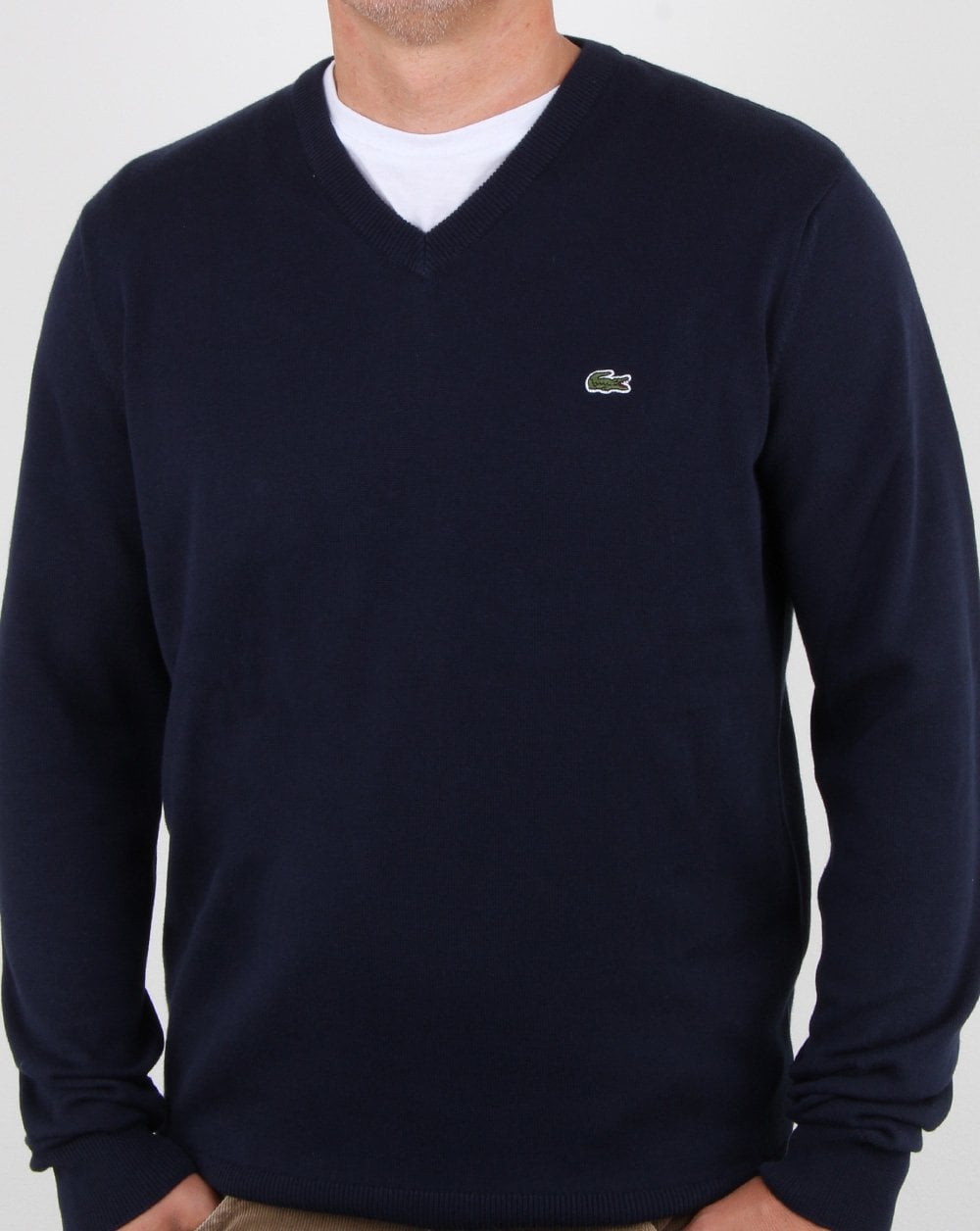 Lacoste V-neck Knit Navy