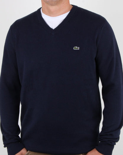 Lacoste V-neck Knit Navy