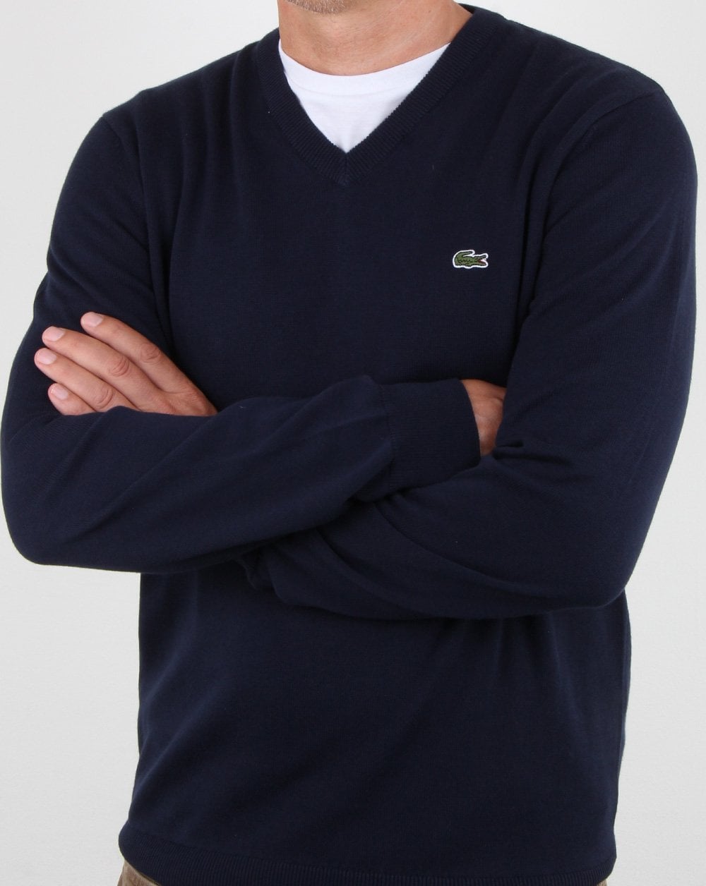 Lacoste V-neck Knit Navy
