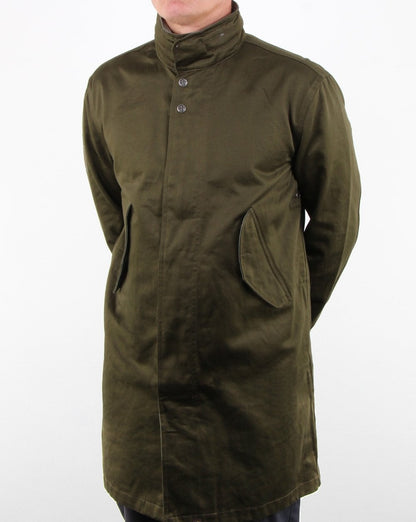 Pretty Green Collared Hooded Mac Khaki