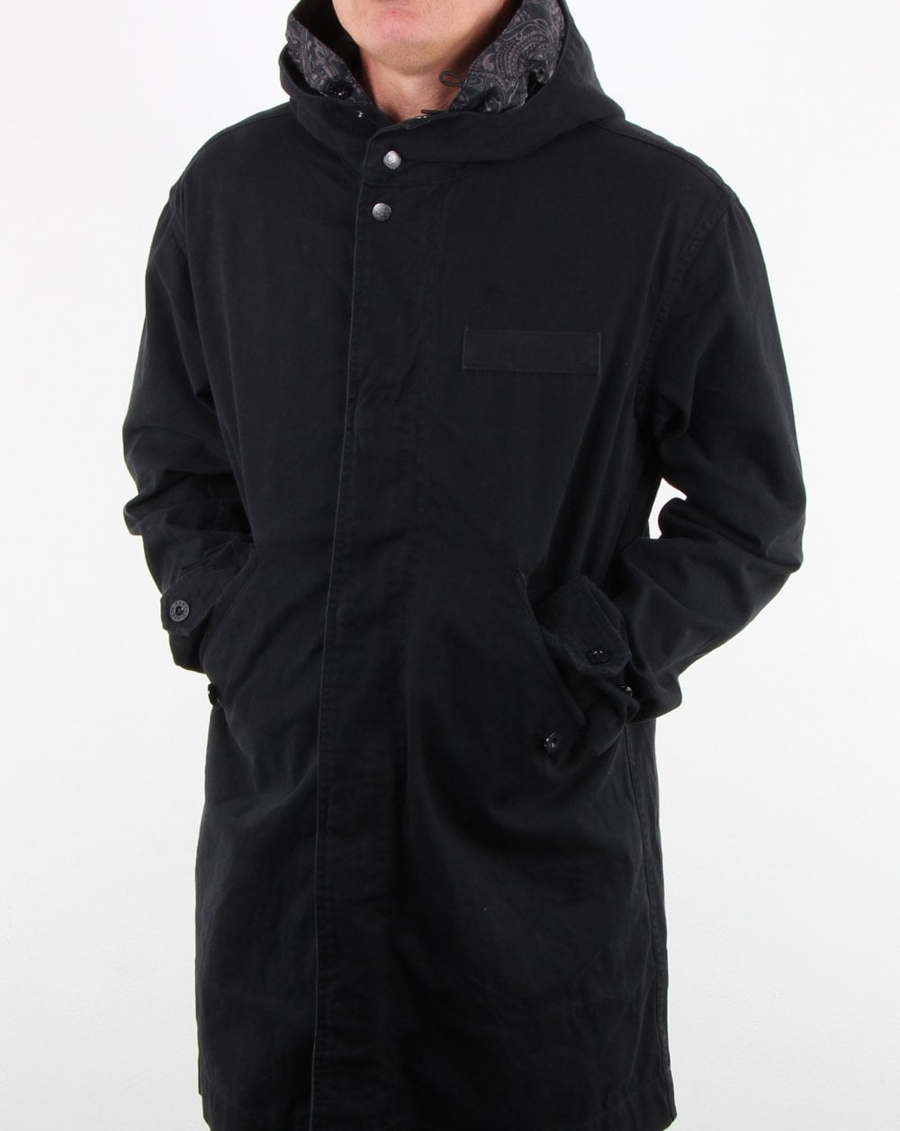 Pretty Green Cassidy Parka Black