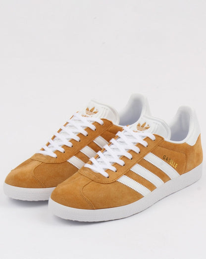 Adidas Gazelle Trainers Mesa Gold /white