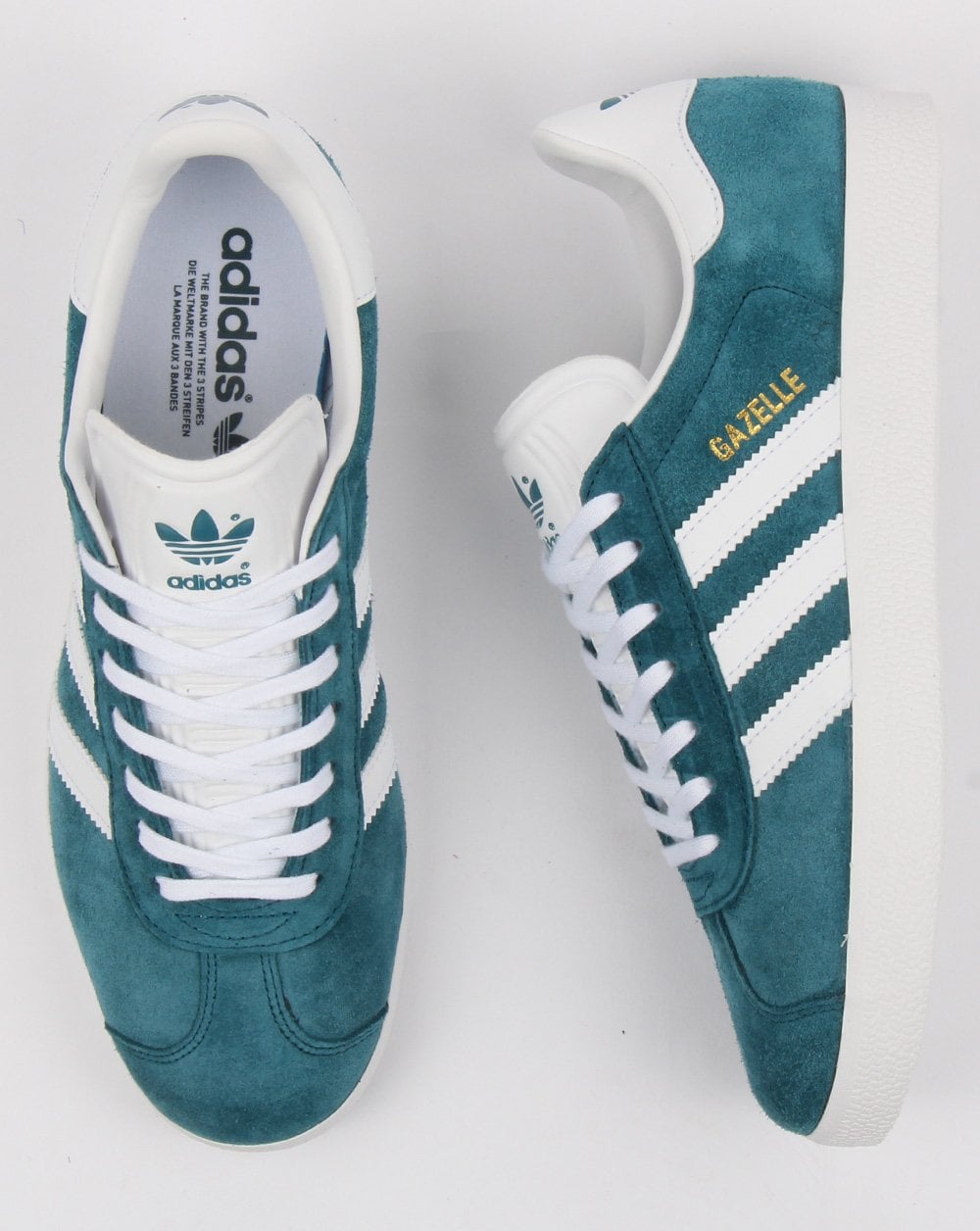 Adidas Gazelle Trainers Petrol Blue/white