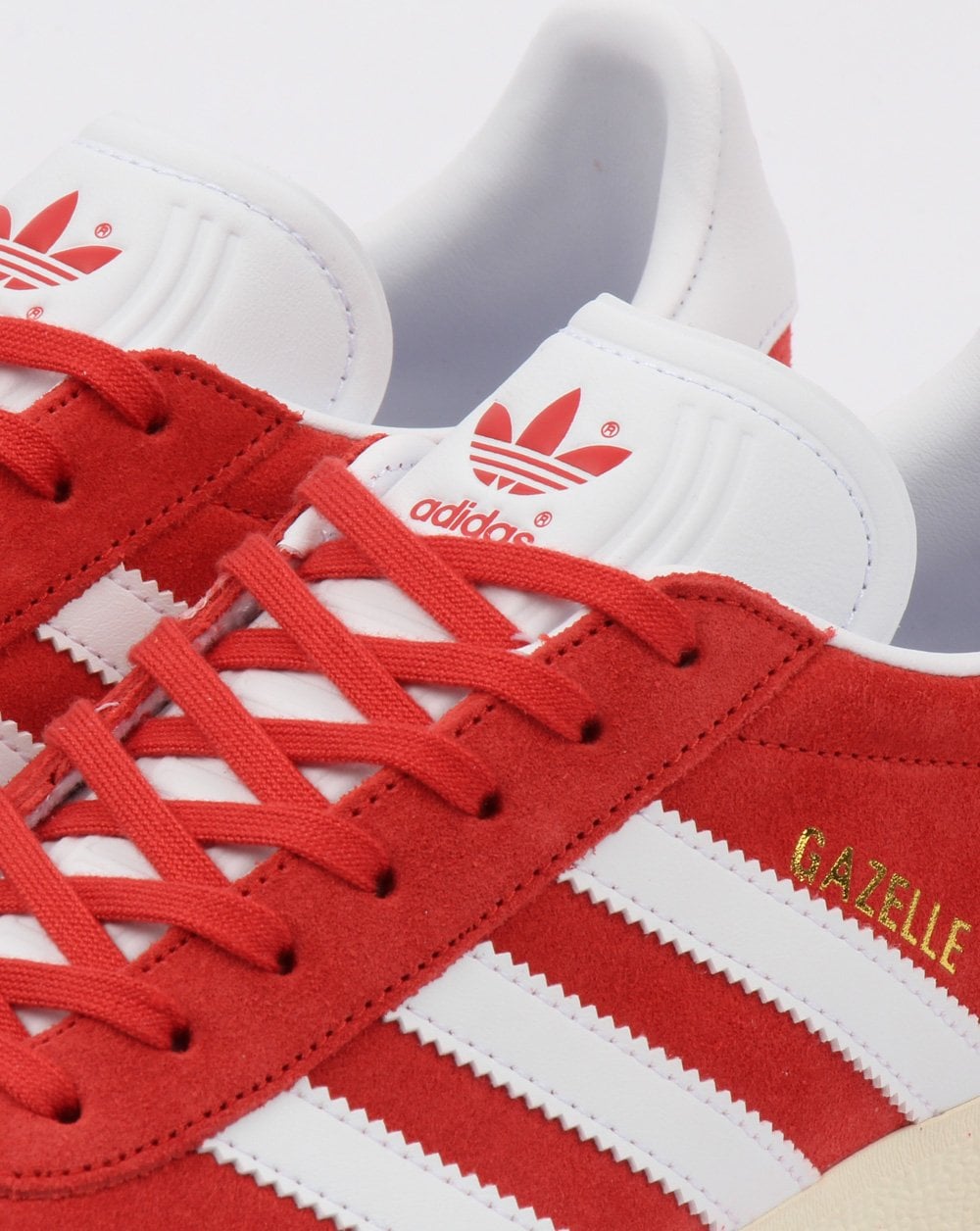 Adidas Gazelle Trainers Red/white vintage