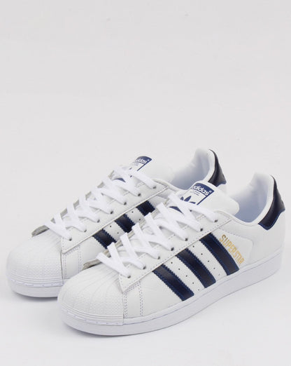 Adidas Superstar Trainers White/Collegiate Blue