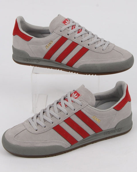 Adidas Jeans Trainers Grey/scarlet