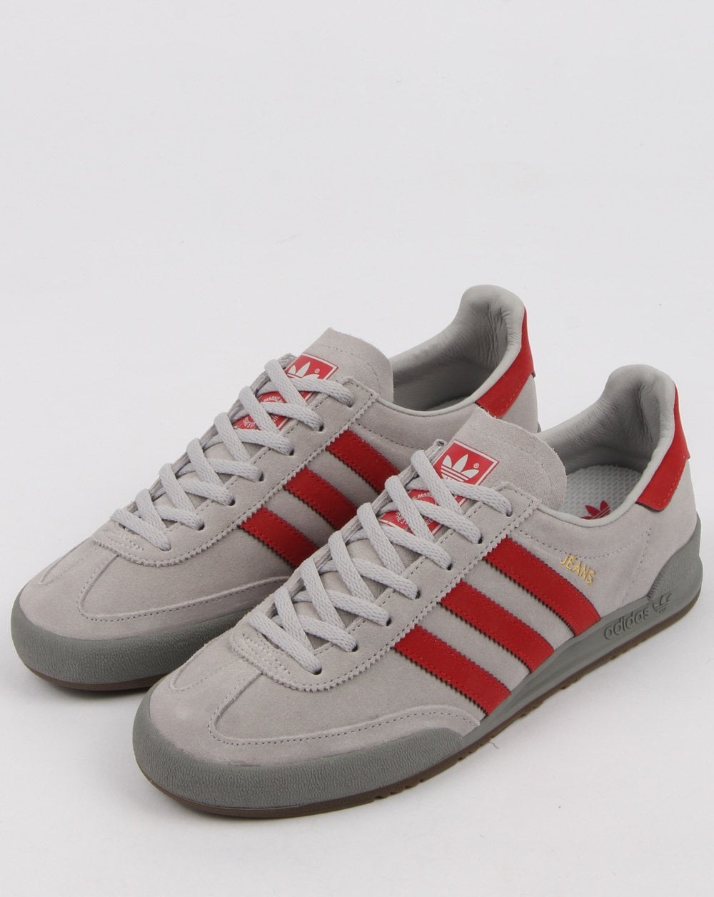 Adidas Jeans Trainers Grey/scarlet