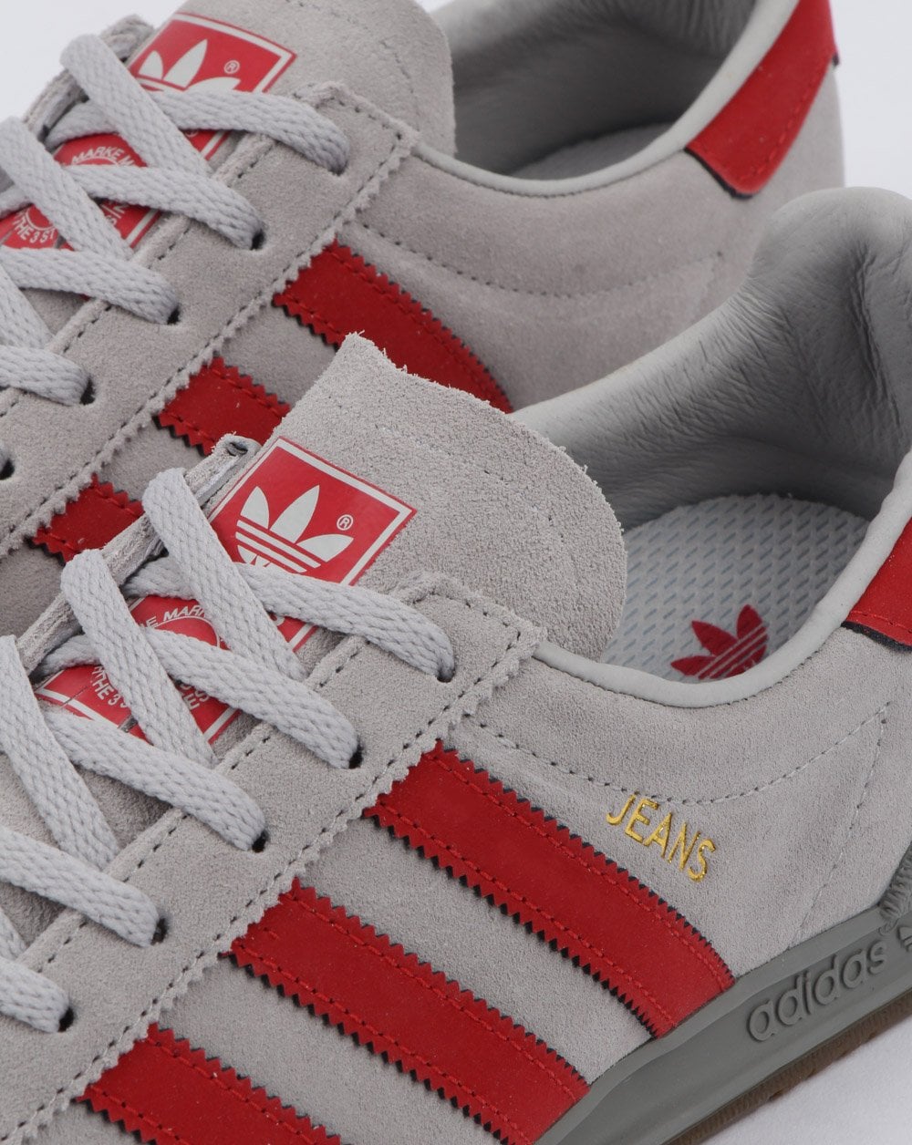Adidas Jeans Trainers Grey/scarlet