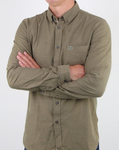 Lacoste Long Sleeve Shirt Baobab Green