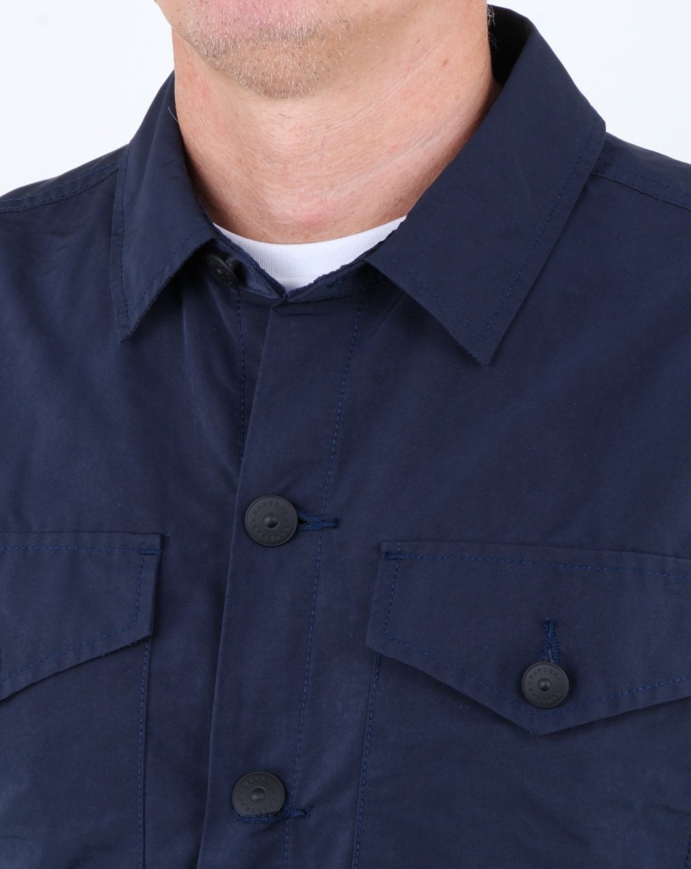 Barbour Beacon Askern Overshirt Navy