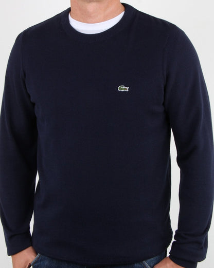 Lacoste Crew Neck Jumper Navy
