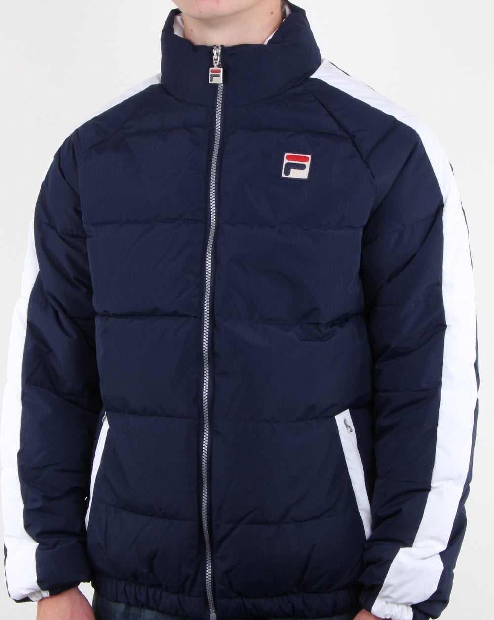 Fila Vintage Ski Puffer Jacket Navy/white
