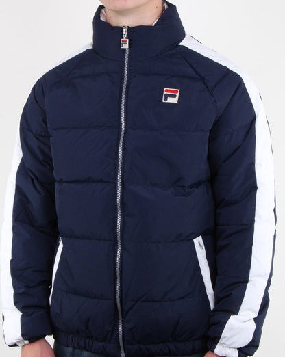 Fila Vintage Ski Puffer Jacket Navy/white