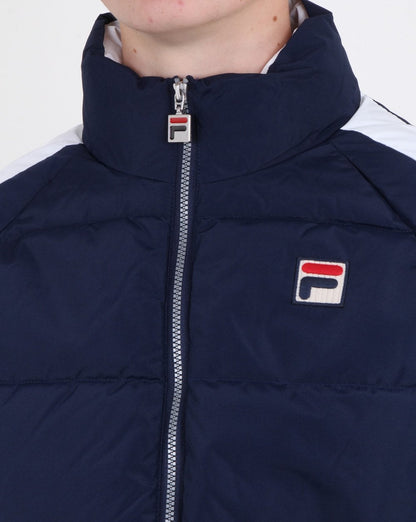 Fila Vintage Ski Puffer Jacket Navy/white