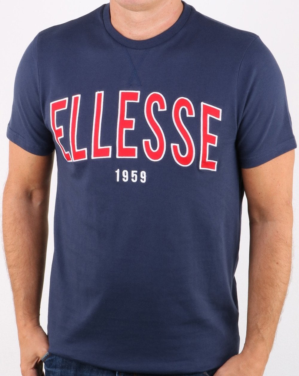 Ellesse 90's Outline T Shirt Navy