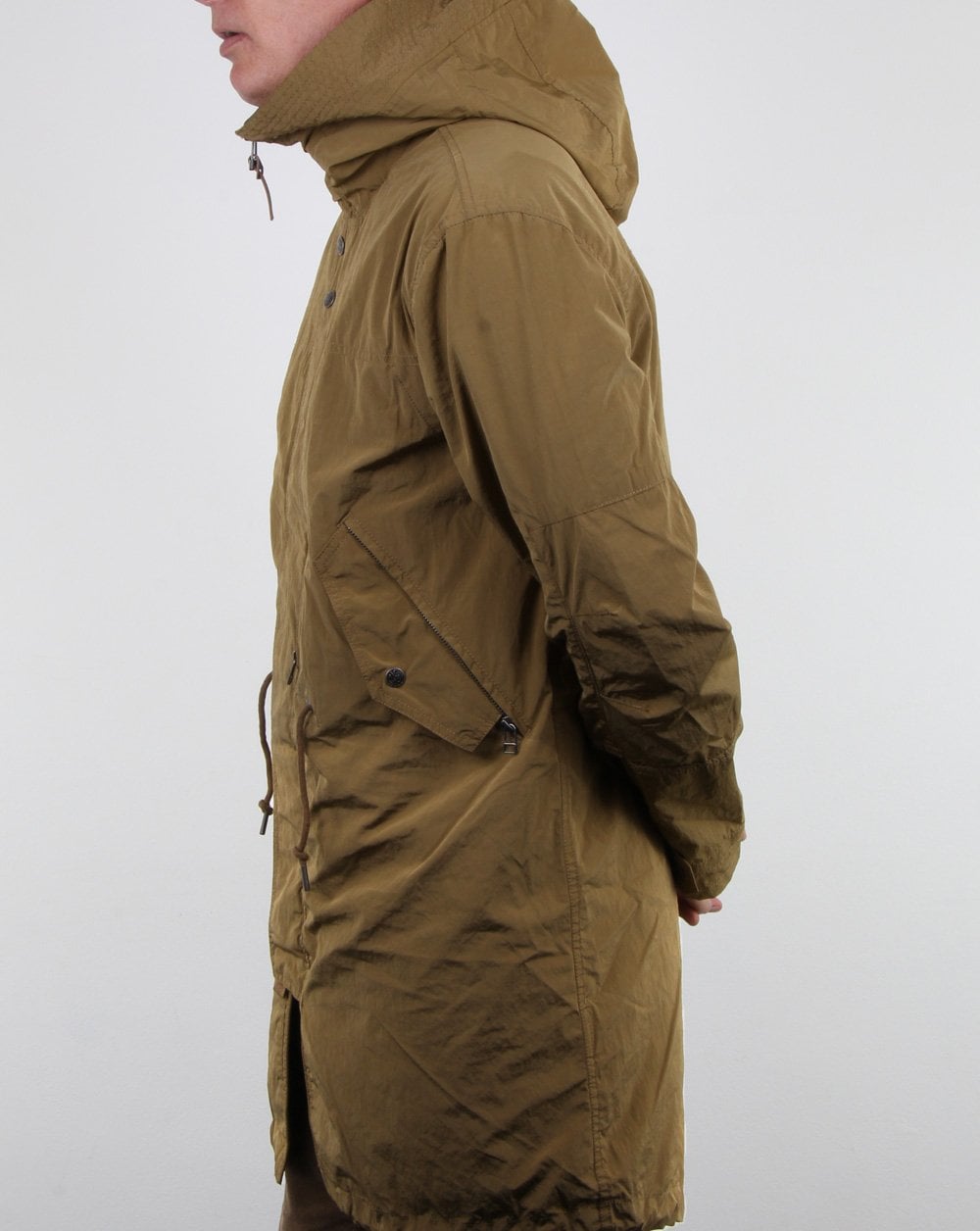 Pretty Green Cambrai Snorkel Parka Khaki