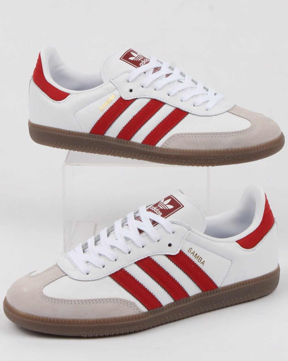 Adidas Samba OG Trainers White/Red